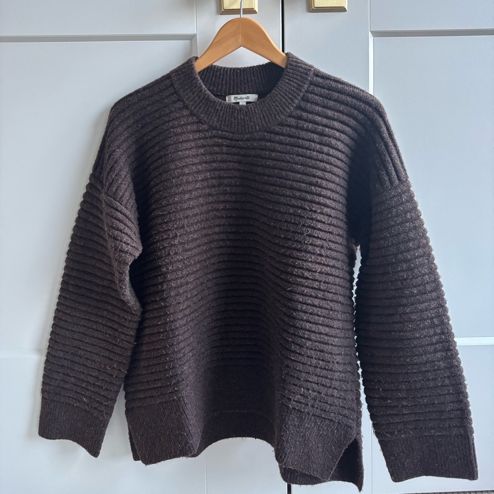 Madewell Elsmere Ribbed Crewneck Sweater